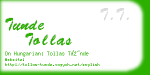 tunde tollas business card